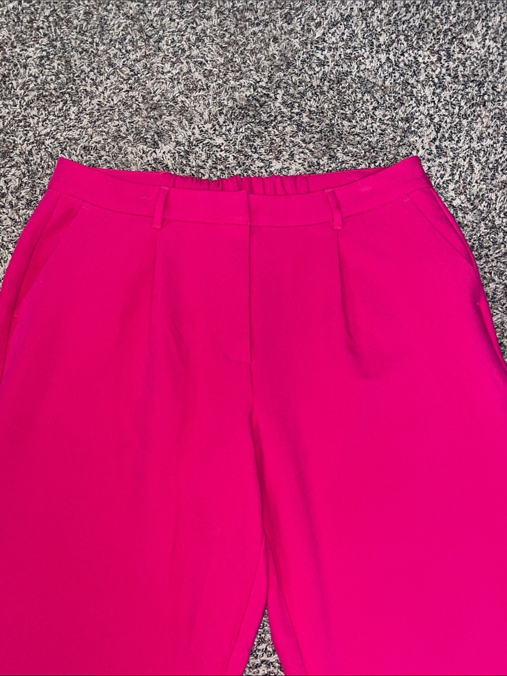Old Navy Pleated Extra High Rise Taylor Trouser Straight Pants Pink Size XL NWOT - Picture 4 of 9